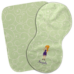 Custom Character (Woman) Burp Cloth (Personalized)