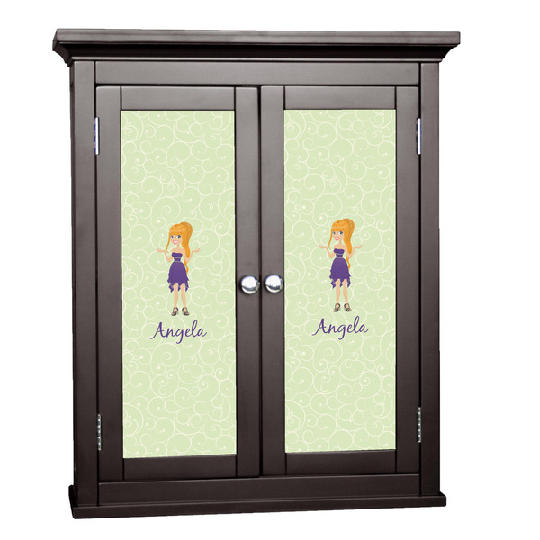 Custom Custom Character (Woman) Cabinet Decal - Custom Size (Personalized)