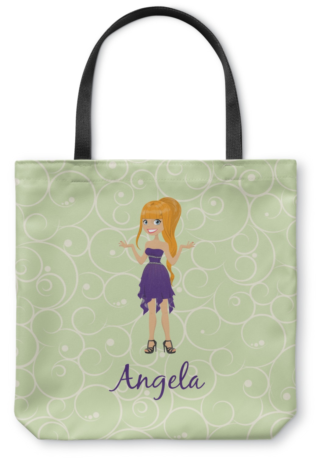 Personalised Children Heart Canvas Tote Bag - Cotton Shopper, Perfect Thank You Gift For Teacher