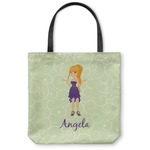 Custom Character (Woman) Canvas Tote Bag - Large - 18"x18" (Personalized)