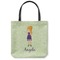 Custom Character (Woman) Canvas Tote Bag - Small - 13"x13" (Personalized)