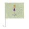 Custom Character (Woman) Car Flag - Large - FRONT