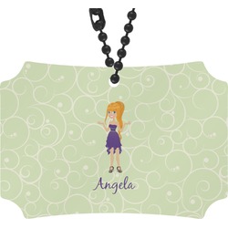 Custom Character (Woman) Rear View Mirror Ornament (Personalized)