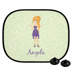 Custom Character (Woman) Car Side Window Sun Shade (Personalized)