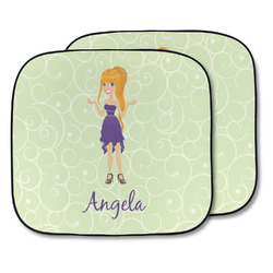 Custom Character (Woman) Car Sun Shade - Two Piece (Personalized)