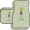Custom Character (Woman) Car Floor Mats Set - 2 Front & 2 Back (Personalized)