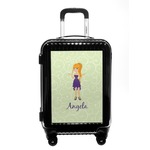 Custom Character (Woman) Carry On Hard Shell Suitcase (Personalized)