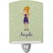 Custom Character (Woman) Ceramic Night Light (Personalized)