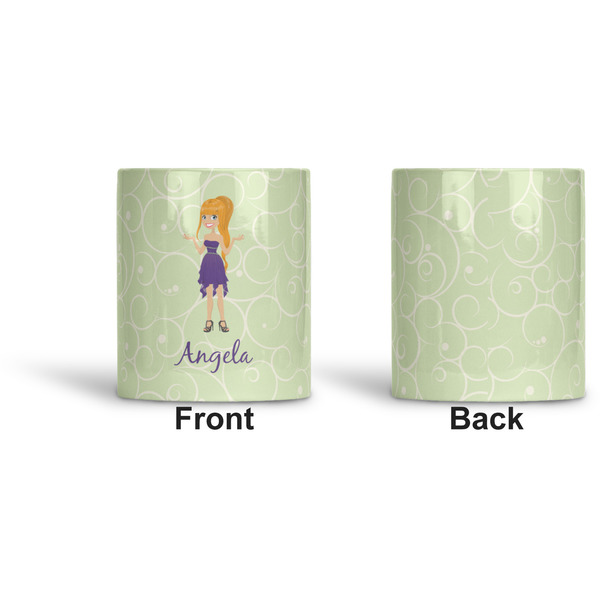 Custom Character (Woman) Ceramic Pen Holder - Apvl