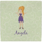 Custom Character (Woman) Ceramic Tile Hot Pad (Personalized)