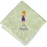 Custom Character (Woman) Cloth Napkin w/ Name or Text