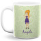Custom Character (Woman) 11 Oz Coffee Mug - White (Personalized)