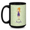 Custom Character (Woman) Coffee Mug - 15 oz - Black