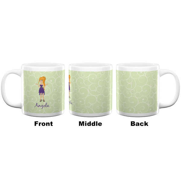Custom Character (Woman) Coffee Mug - 20 oz - White APPROVAL