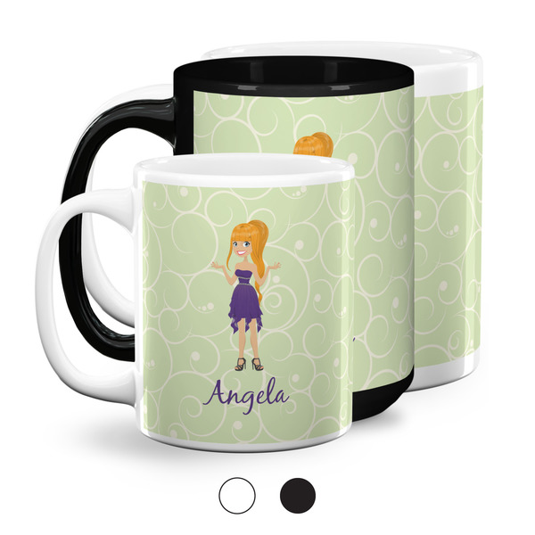Custom Character (Woman) Coffee Mugs Main