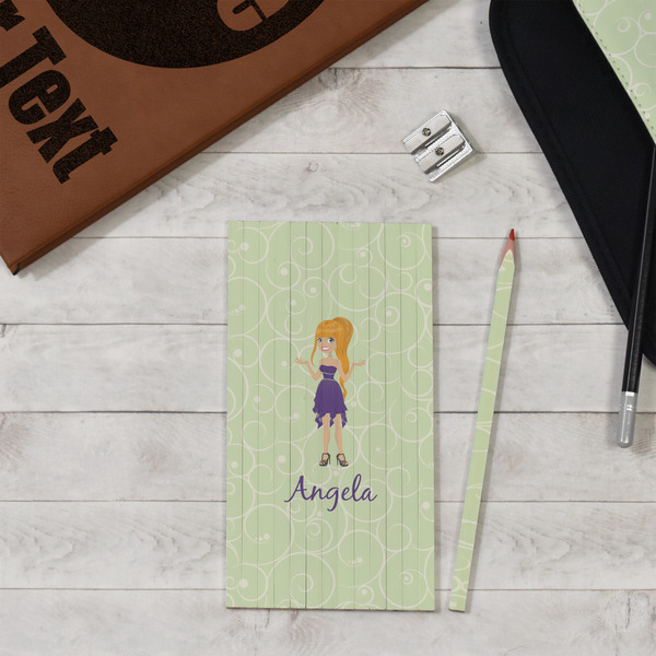 Custom Character (Woman) Colored Pencils - In Context