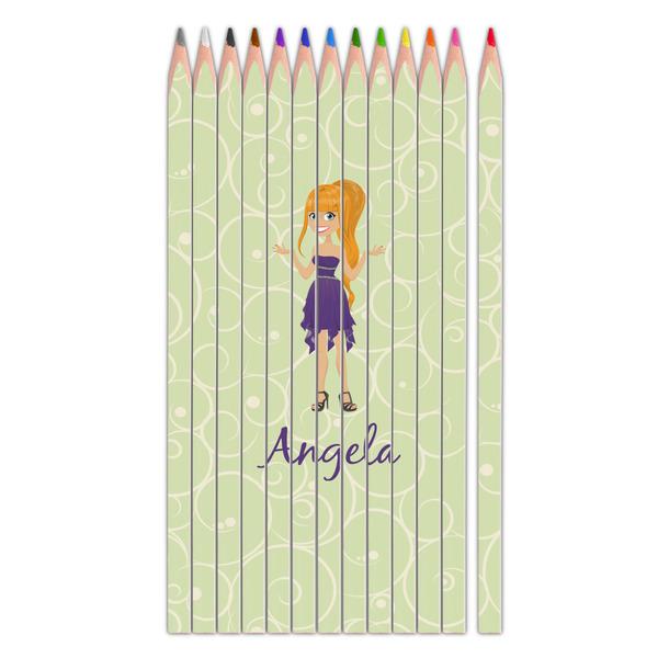 Custom Custom Character (Woman) Colored Pencils (Personalized)