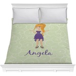 Custom Character (Woman) Comforter - Full / Queen (Personalized)