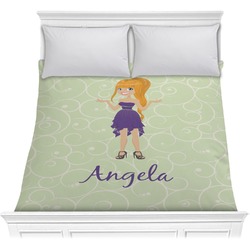 Custom Character (Woman) Comforter - Full / Queen (Personalized)