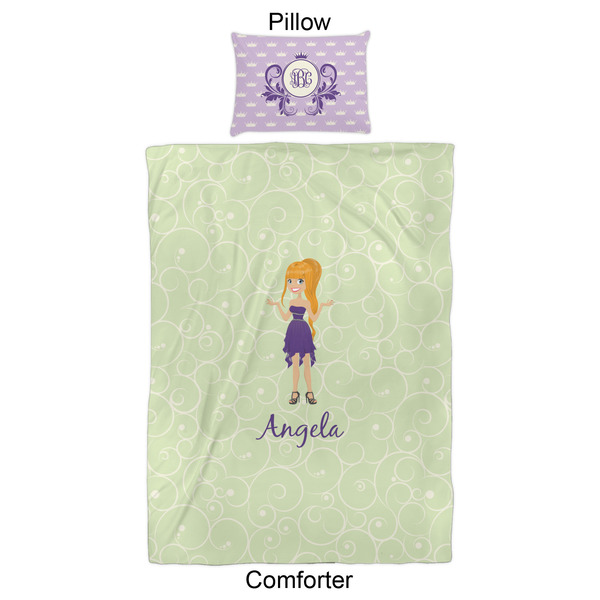 Custom Character (Woman) Comforter Set - Twin XL - Approval