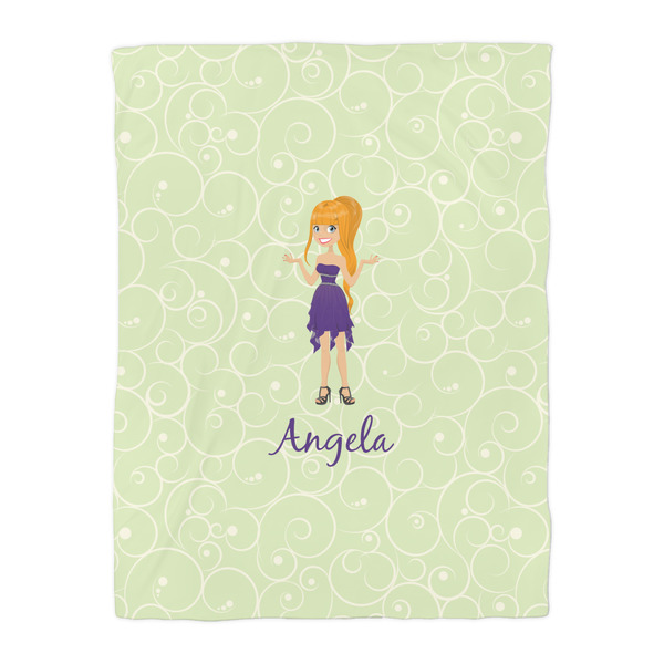 Custom Character (Woman) Comforter - Twin - Front