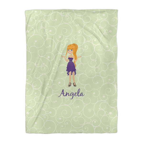 Custom Character (Woman) Comforter - Twin XL - Front