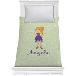 Custom Character (Woman) Comforter - Twin XL (Personalized)