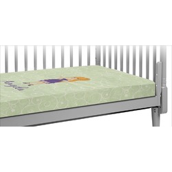 Custom Character (Woman) Crib Fitted Sheet (Personalized)
