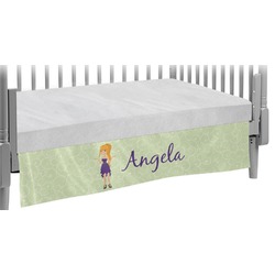 Custom Character (Woman) Crib Skirt (Personalized)
