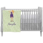 Custom Character (Woman) Crib Comforter / Quilt (Personalized)