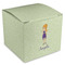 Custom Character (Woman) Cube Favor Gift Box - Front/Main