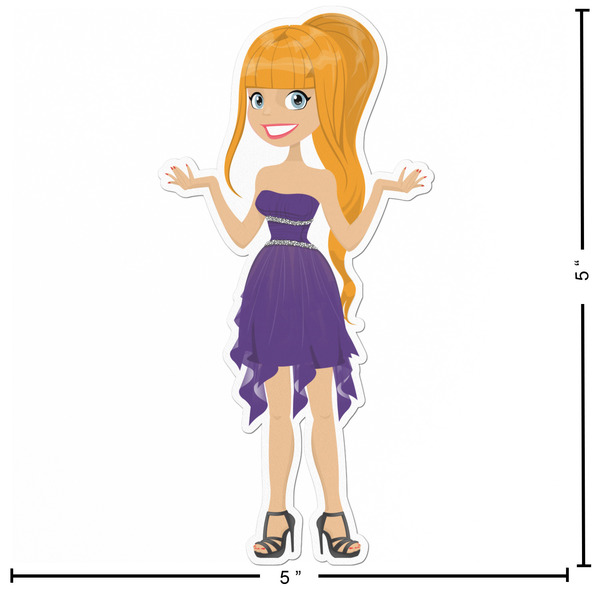 Custom Character (Woman) Custom Shape Iron On Patches - L - APPROVAL