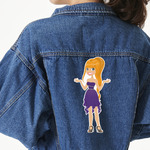 Custom Character (Woman) Twill Iron On Patch - Custom Shape - 3XL
