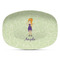 Custom Character (Woman) Plastic Platter - Microwave & Oven Safe Composite Polymer (Personalized)