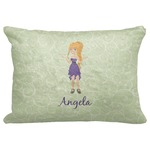 Custom Character (Woman) Decorative Baby Pillowcase - 16"x12" (Personalized)