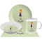 Custom Character (Woman) Dinner Set - 4 Pc (Personalized)
