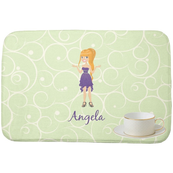 Custom Character (Woman) Dish Drying Mat