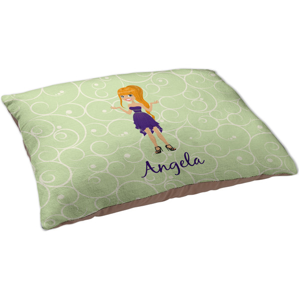 Custom Character (Woman) Dog Bed - Large