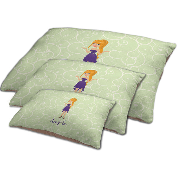 Custom Character (Woman) Dog Beds - MAIN (sm, med, lrg)