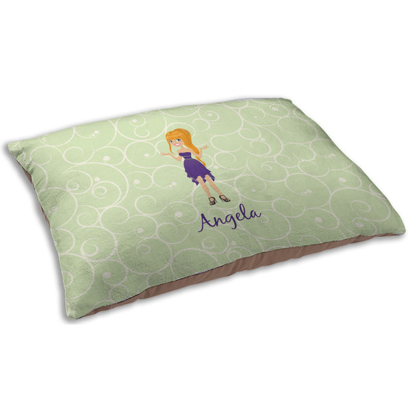 Custom Character (Woman) Dog Beds - SMALL