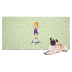 Custom Character (Woman) Dog Towel (Personalized)