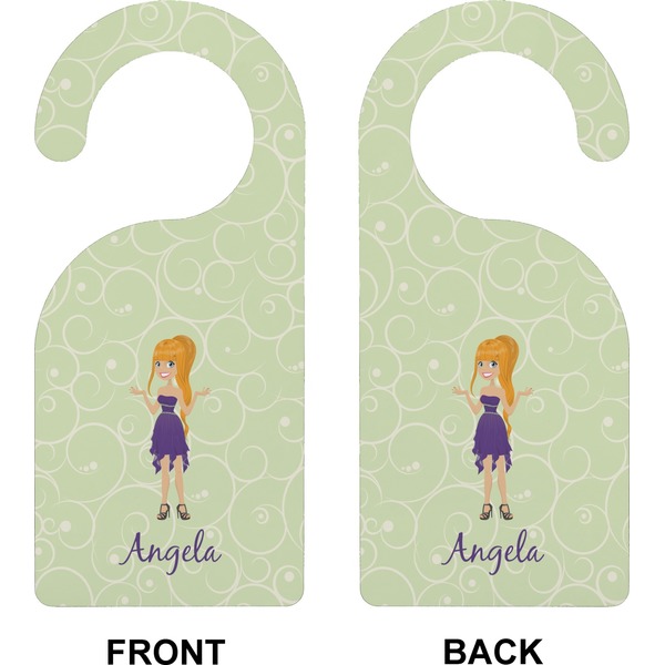 Custom Character (Woman) Door Hanger (Approval)