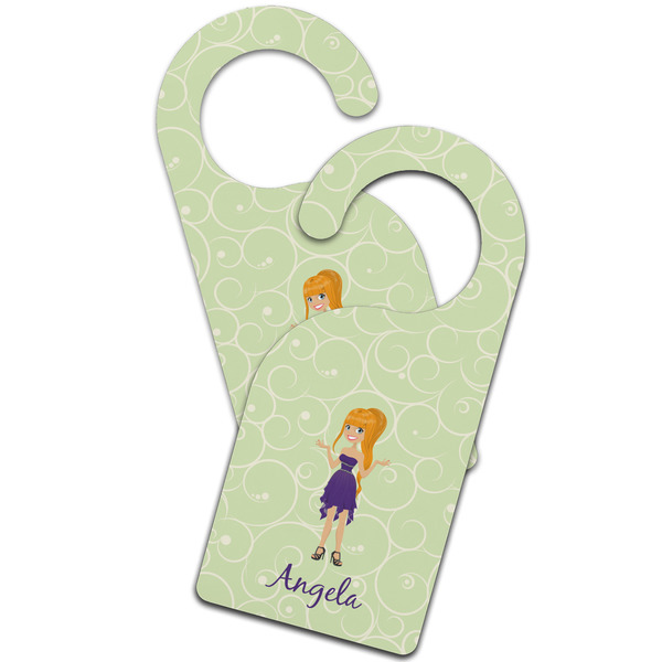 Custom Character (Woman) Door Hanger - MAIN