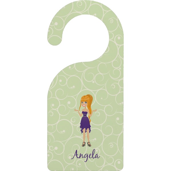 Custom Custom Character (Woman) Door Hanger (Personalized)