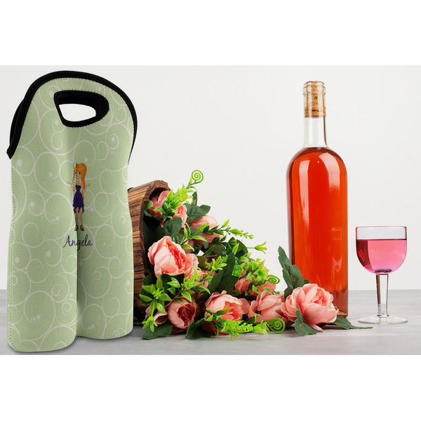 Custom Character (Woman) Double Wine Tote - LIFESTYLE (new)