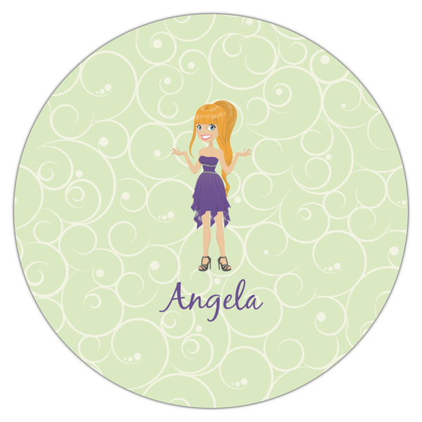 Custom Character (Woman) Drink Topper - Large - Single