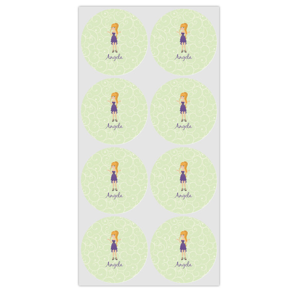 Custom Character (Woman) Drink Topper - Medium - Set of 12