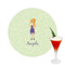 Custom Character (Woman) Printed Drink Topper -  2.5" (Personalized)