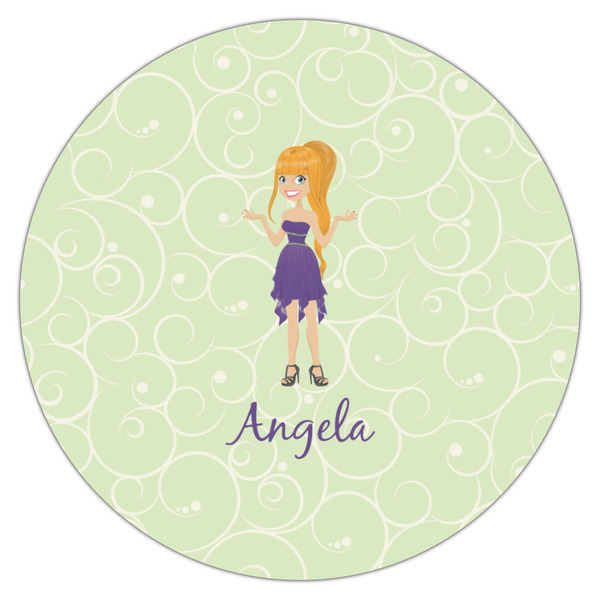 Custom Character (Woman) Drink Topper - Medium - Single