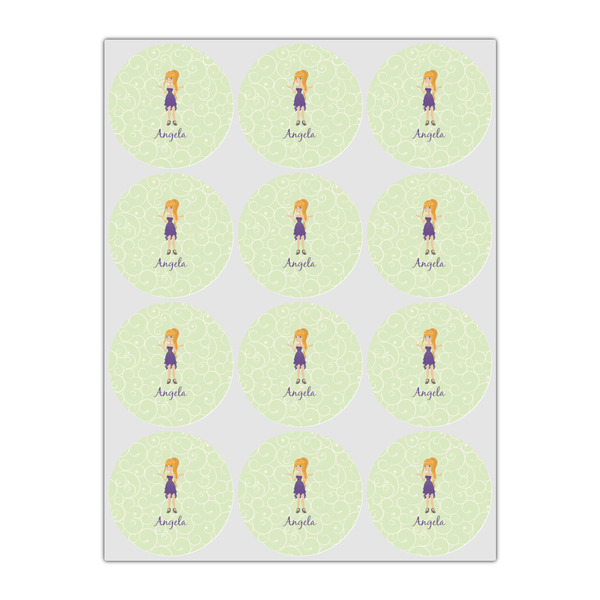 Custom Character (Woman) Drink Topper - Small - Set of 12